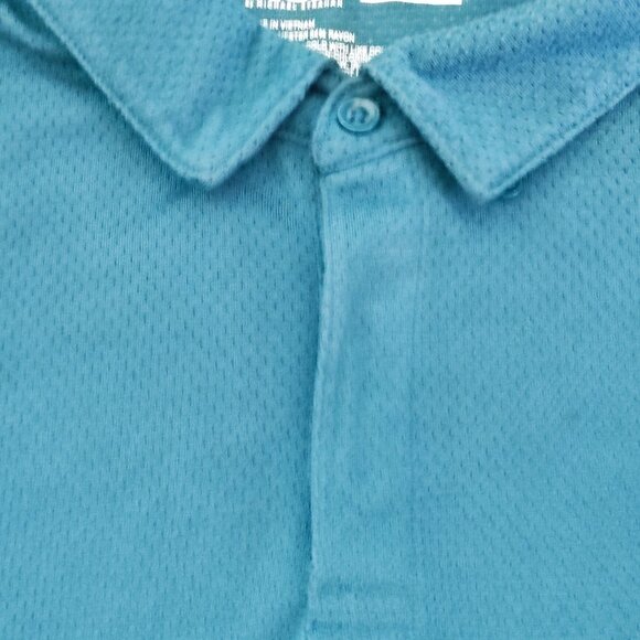 MSX by Michael Strahan polo shirt men's size XXL teal lightweight short sleeve - Picture 7 of 11